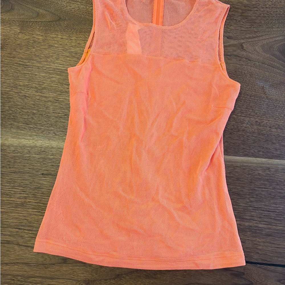 Women's Mesh Tank Top - Neon Orange